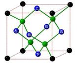冰晶胞中水分子的空间排列方式与金刚石晶胞类似,如下